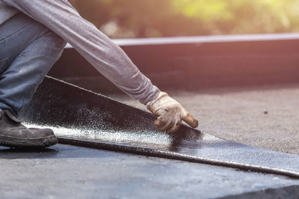 Professional Emergency Waterproofing technician working in Springport, MI